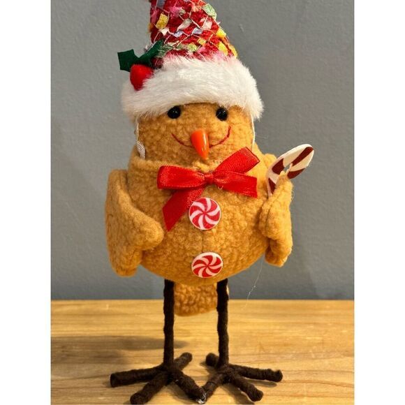 Gingerbread man Christmas bird - Picture 3 of 8